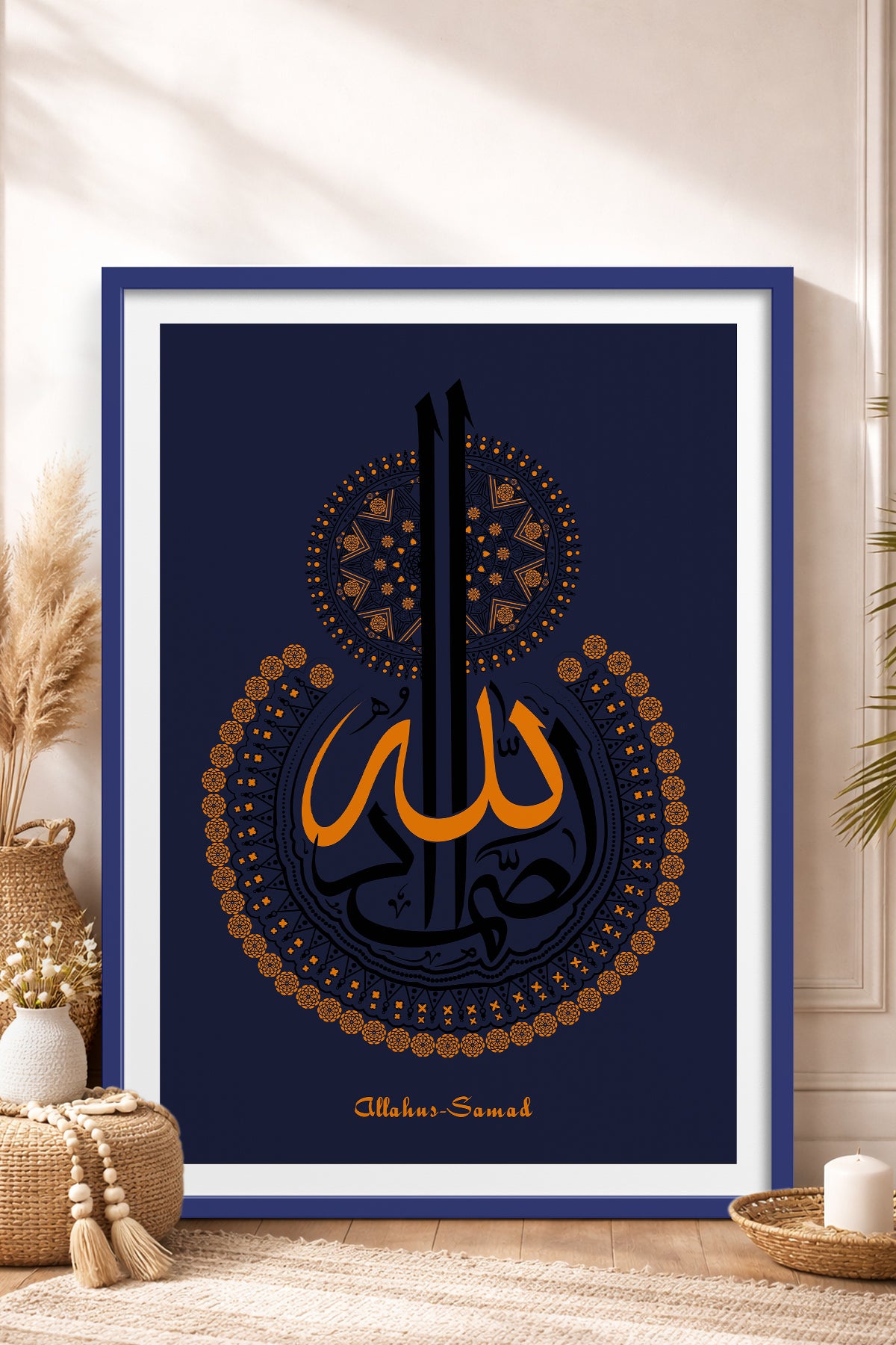 HOMEPACK Ahşap Çerçeveli Tablo Çerçeveli Poster Sanatsal Modern Duvar Dekoru TK-1295