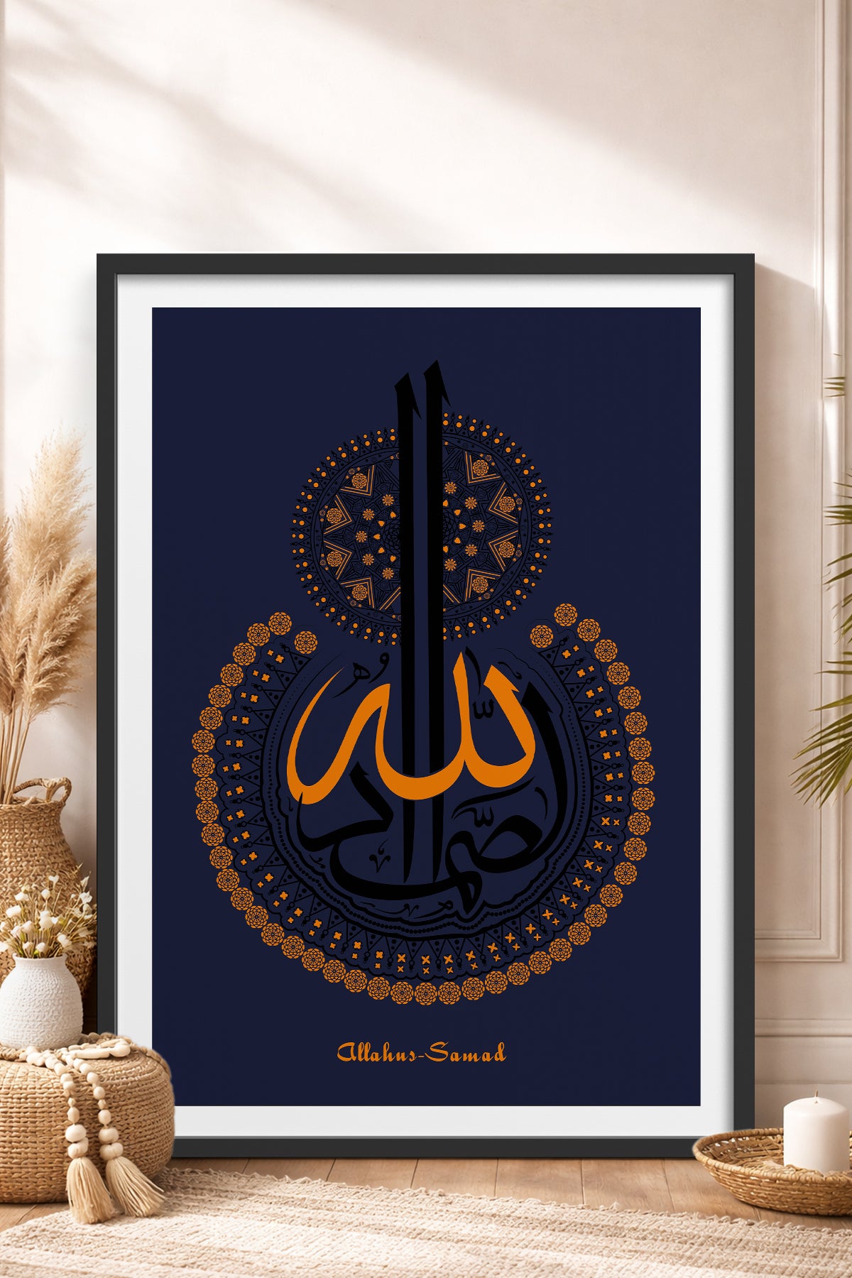 HOMEPACK Ahşap Çerçeveli Tablo Çerçeveli Poster Sanatsal Modern Duvar Dekoru TK-1295