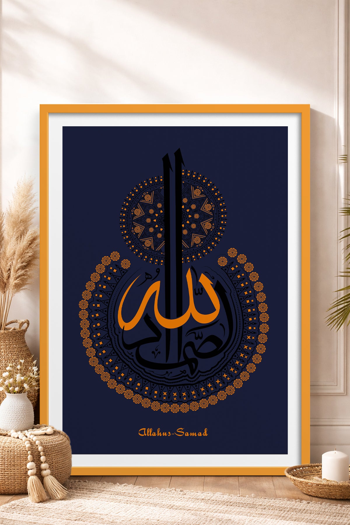 HOMEPACK Ahşap Çerçeveli Tablo Çerçeveli Poster Sanatsal Modern Duvar Dekoru TK-1295