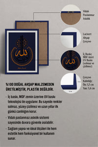 HOMEPACK Ahşap Çerçeveli Tablo Çerçeveli Poster Sanatsal Modern Duvar Dekoru TK-1295