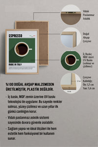 HOMEPACK Ahşap Çerçeveli Tablo Çerçeveli Poster Sanatsal Modern Duvar Dekoru TK-1300