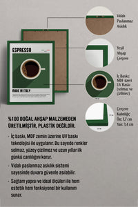 HOMEPACK Ahşap Çerçeveli Tablo Çerçeveli Poster Sanatsal Modern Duvar Dekoru TK-1300