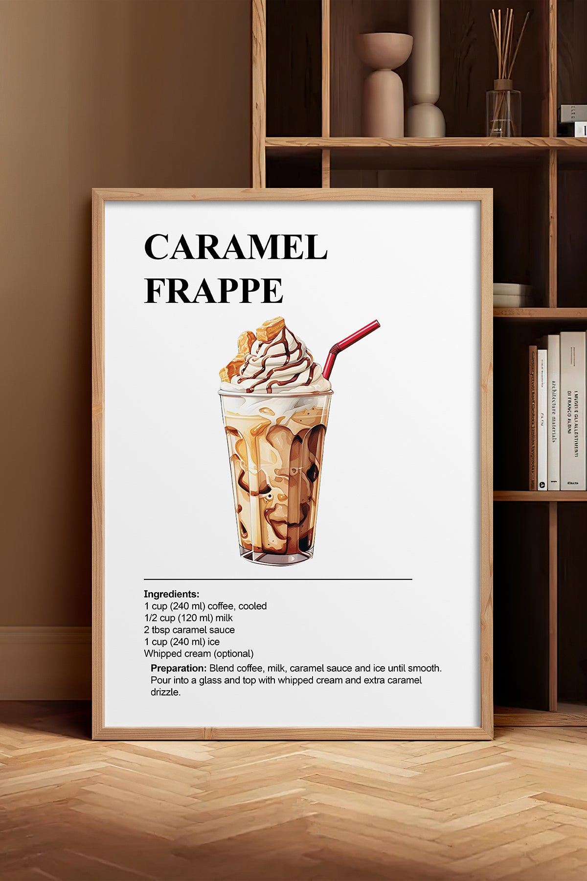 HOMEPACK Ahşap Çerçeveli Tablo Çerçeveli Poster Sanatsal Modern Duvar Dekoru TK-1303