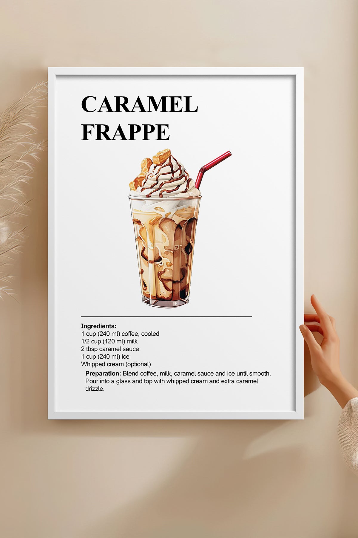 HOMEPACK Ahşap Çerçeveli Tablo Çerçeveli Poster Sanatsal Modern Duvar Dekoru TK-1303