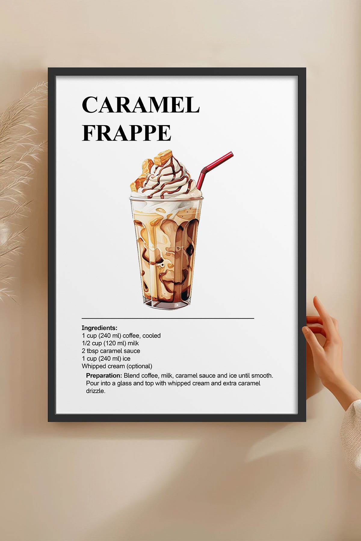 HOMEPACK Ahşap Çerçeveli Tablo Çerçeveli Poster Sanatsal Modern Duvar Dekoru TK-1303