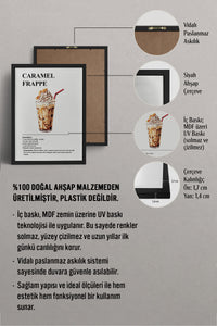 HOMEPACK Ahşap Çerçeveli Tablo Çerçeveli Poster Sanatsal Modern Duvar Dekoru TK-1303