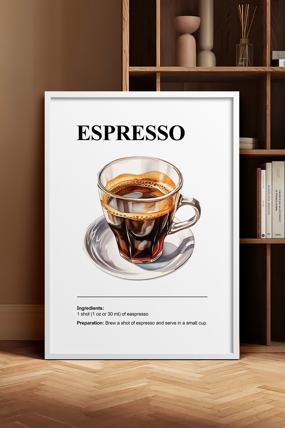 HOMEPACK Ahşap Çerçeveli Tablo Çerçeveli Poster Sanatsal Modern Duvar Dekoru TK-1304