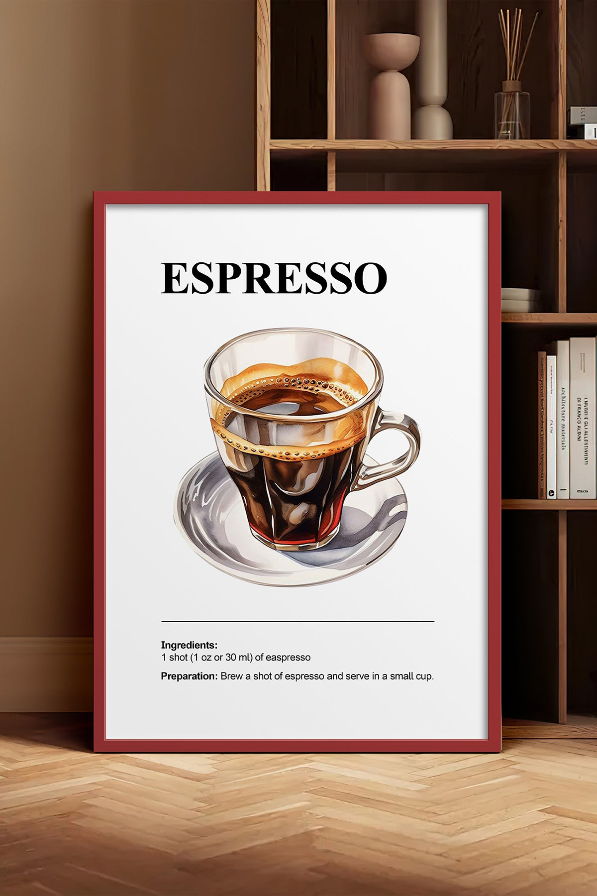 HOMEPACK Ahşap Çerçeveli Tablo Çerçeveli Poster Sanatsal Modern Duvar Dekoru TK-1304
