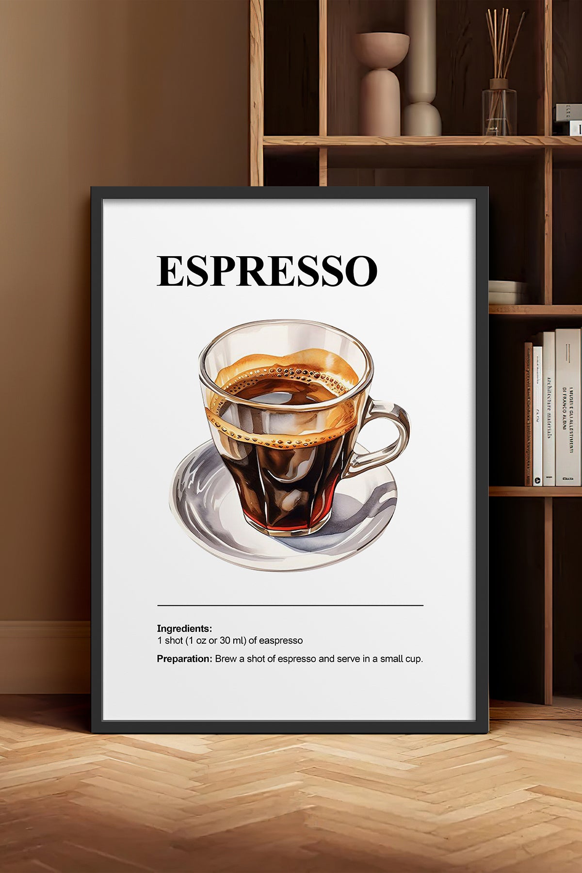 HOMEPACK Ahşap Çerçeveli Tablo Çerçeveli Poster Sanatsal Modern Duvar Dekoru TK-1304