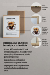 HOMEPACK Ahşap Çerçeveli Tablo Çerçeveli Poster Sanatsal Modern Duvar Dekoru TK-1304
