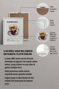 HOMEPACK Ahşap Çerçeveli Tablo Çerçeveli Poster Sanatsal Modern Duvar Dekoru TK-1304