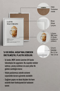 HOMEPACK Ahşap Çerçeveli Tablo Çerçeveli Poster Sanatsal Modern Duvar Dekoru TK-1306