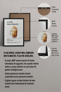 HOMEPACK Ahşap Çerçeveli Tablo Çerçeveli Poster Sanatsal Modern Duvar Dekoru TK-1306