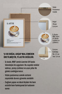HOMEPACK Ahşap Çerçeveli Tablo Çerçeveli Poster Sanatsal Modern Duvar Dekoru TK-1307