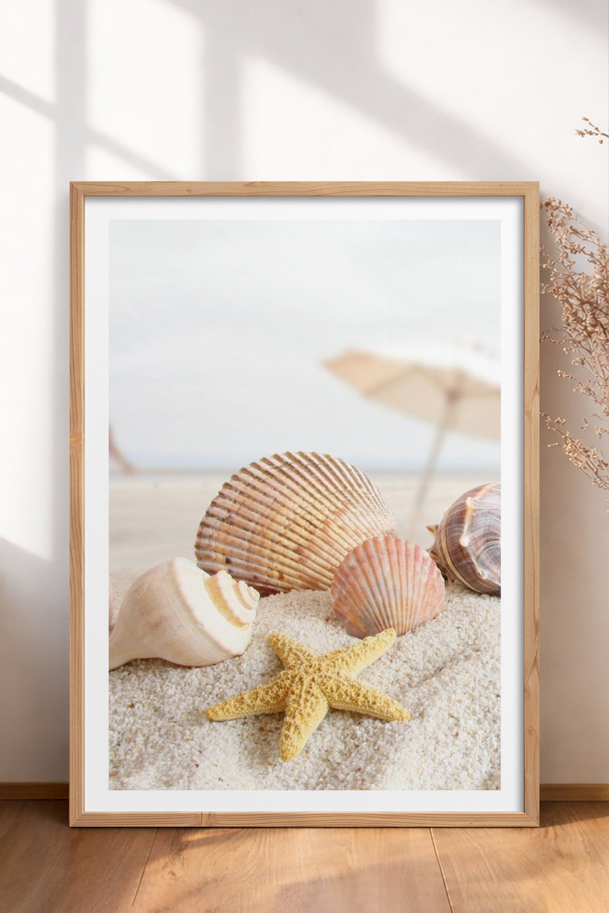 HOMEPACK Ahşap Çerçeveli Tablo Çerçeveli Poster Sanatsal Modern Duvar Dekoru TK-1325