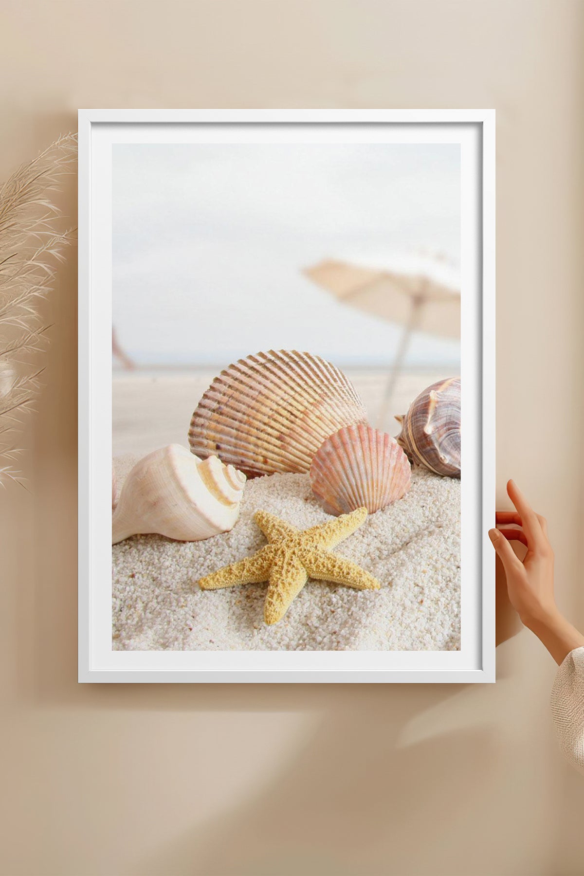 HOMEPACK Ahşap Çerçeveli Tablo Çerçeveli Poster Sanatsal Modern Duvar Dekoru TK-1325