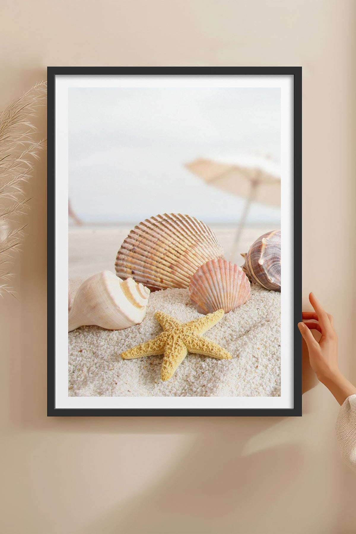 HOMEPACK Ahşap Çerçeveli Tablo Çerçeveli Poster Sanatsal Modern Duvar Dekoru TK-1325