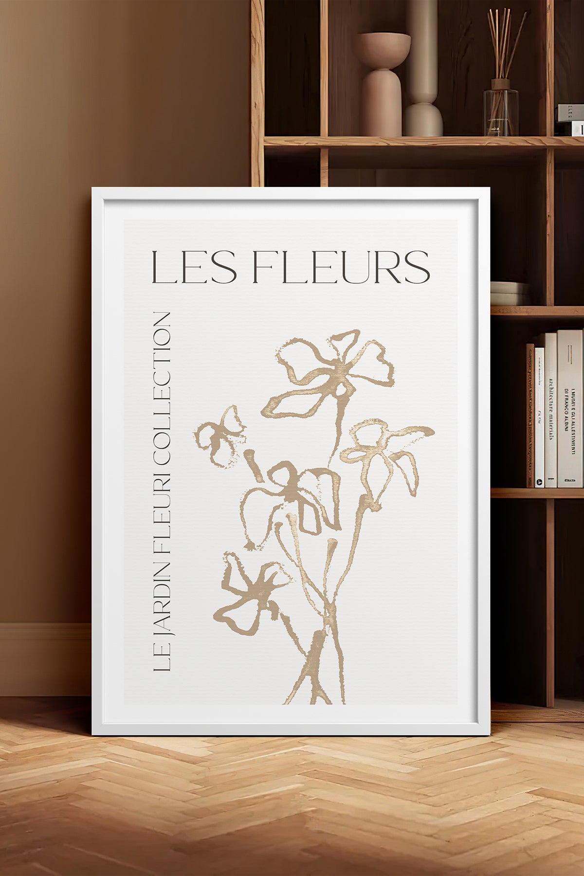 HOMEPACK Ahşap Çerçeveli Tablo Çerçeveli Poster Sanatsal Modern Duvar Dekoru TK-1382