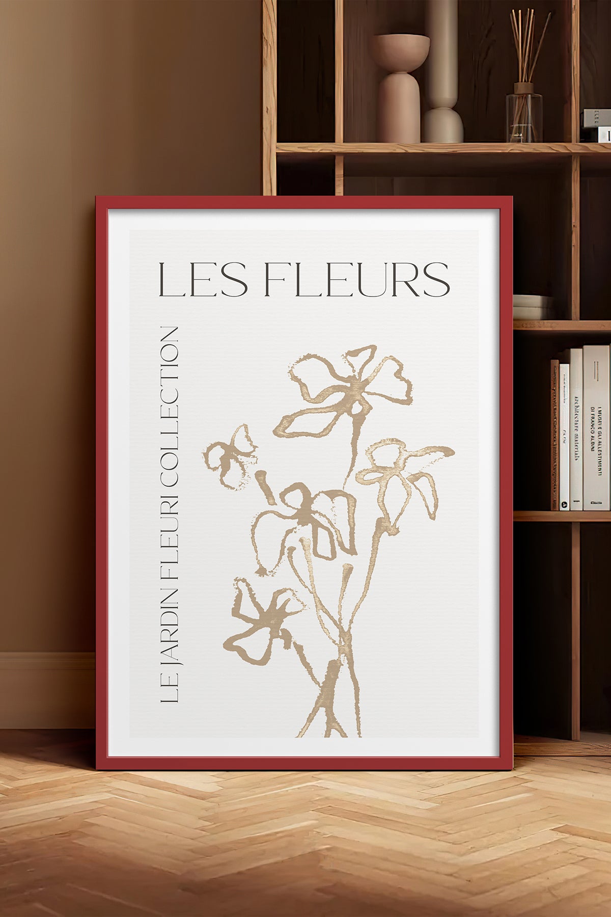 HOMEPACK Ahşap Çerçeveli Tablo Çerçeveli Poster Sanatsal Modern Duvar Dekoru TK-1382
