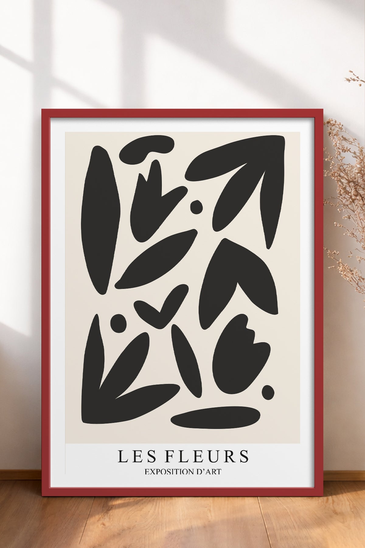 HOMEPACK Ahşap Çerçeveli Tablo Çerçeveli Poster Sanatsal Modern Duvar Dekoru TK-1385
