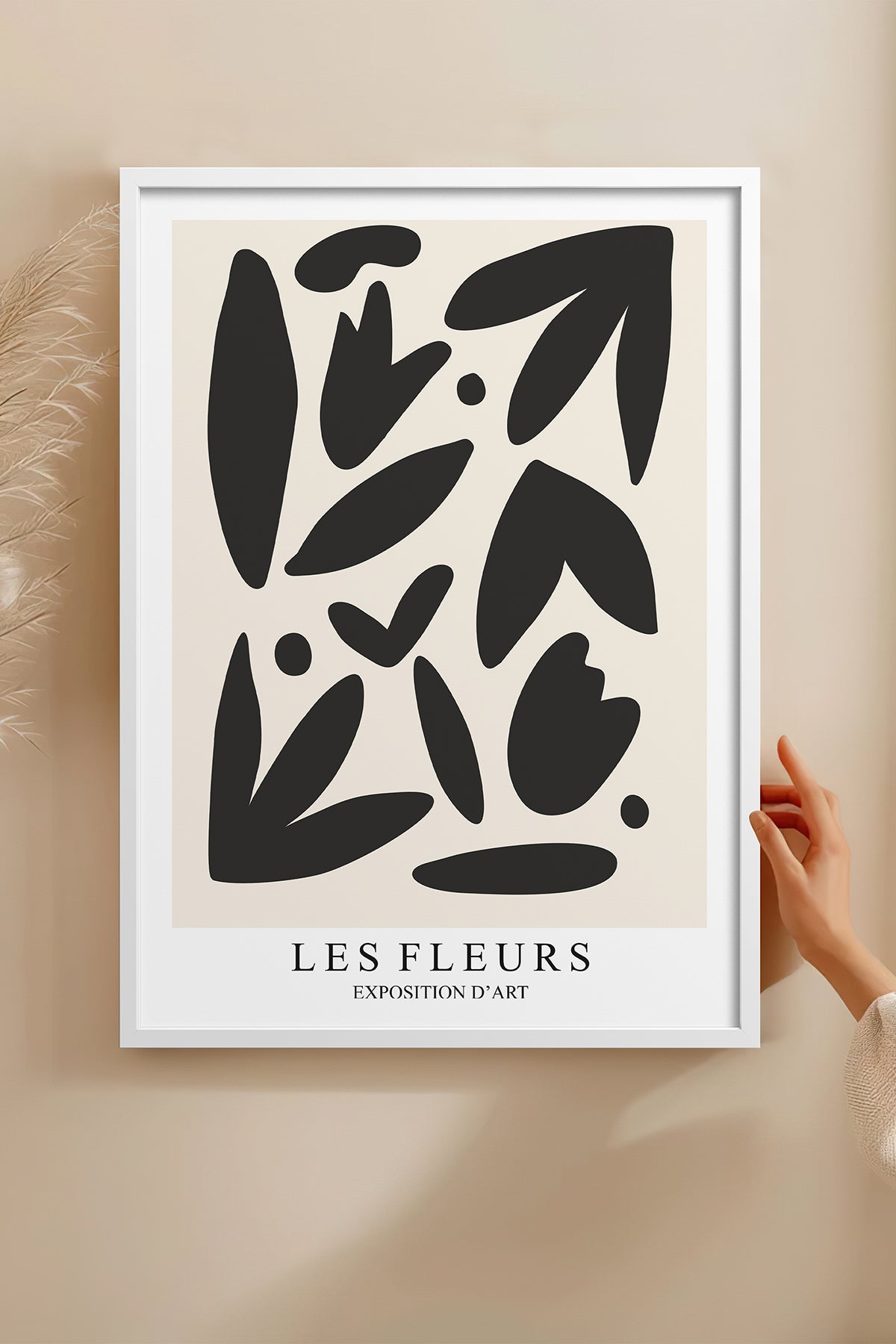 HOMEPACK Ahşap Çerçeveli Tablo Çerçeveli Poster Sanatsal Modern Duvar Dekoru TK-1385