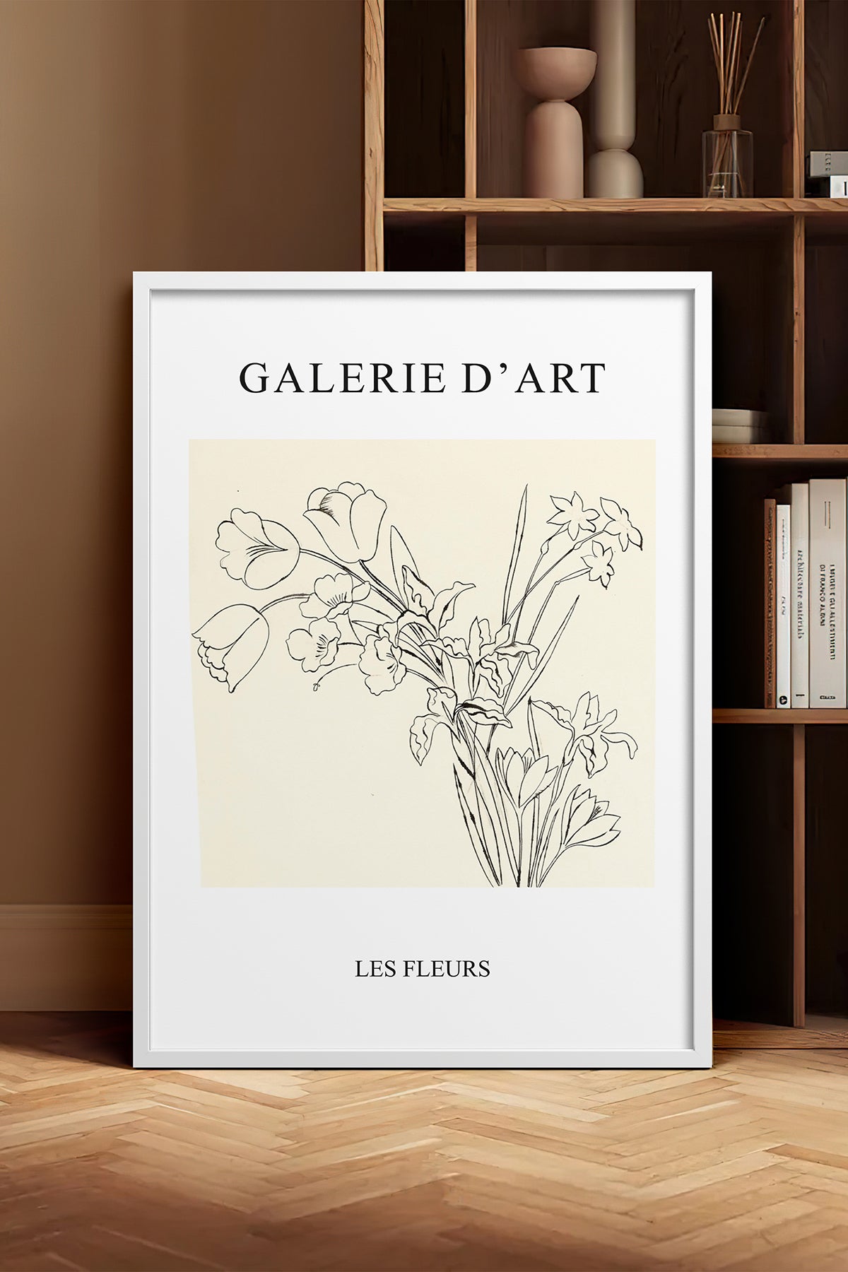 HOMEPACK Ahşap Çerçeveli Tablo Çerçeveli Poster Sanatsal Modern Duvar Dekoru TK-1389