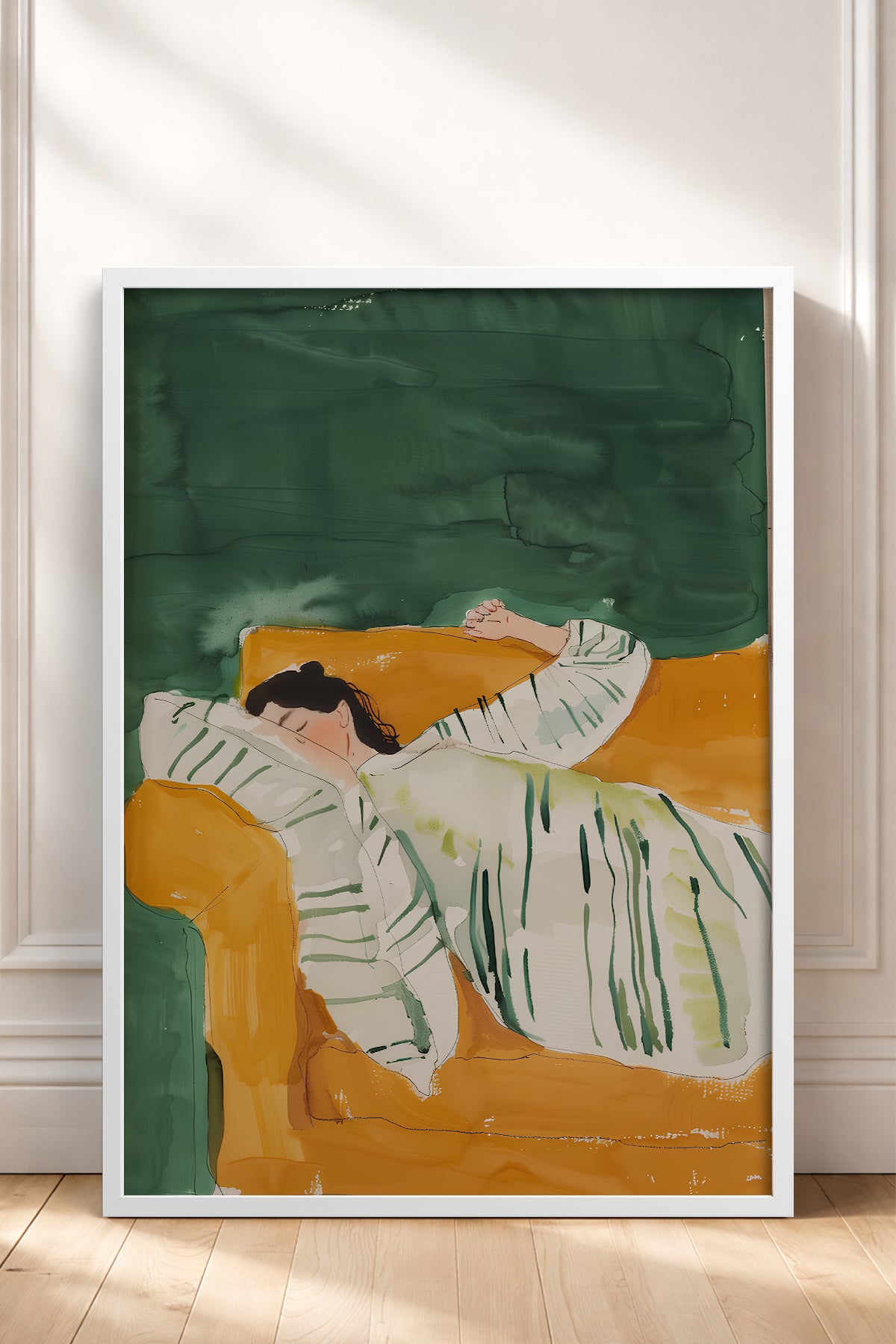 HOMEPACK Ahşap Çerçeveli Tablo Çerçeveli Poster Sanatsal Modern Duvar Dekoru TK-1390