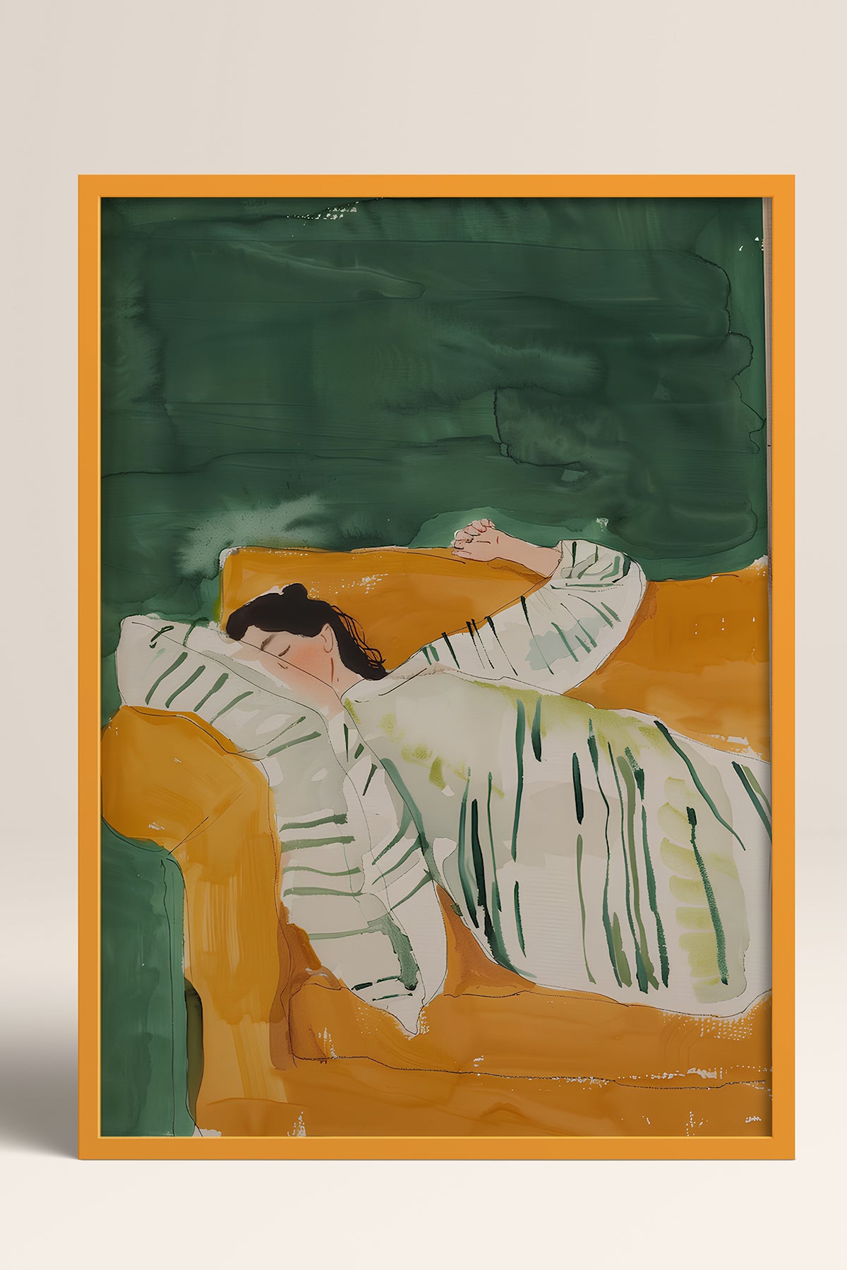 HOMEPACK Ahşap Çerçeveli Tablo Çerçeveli Poster Sanatsal Modern Duvar Dekoru TK-1390