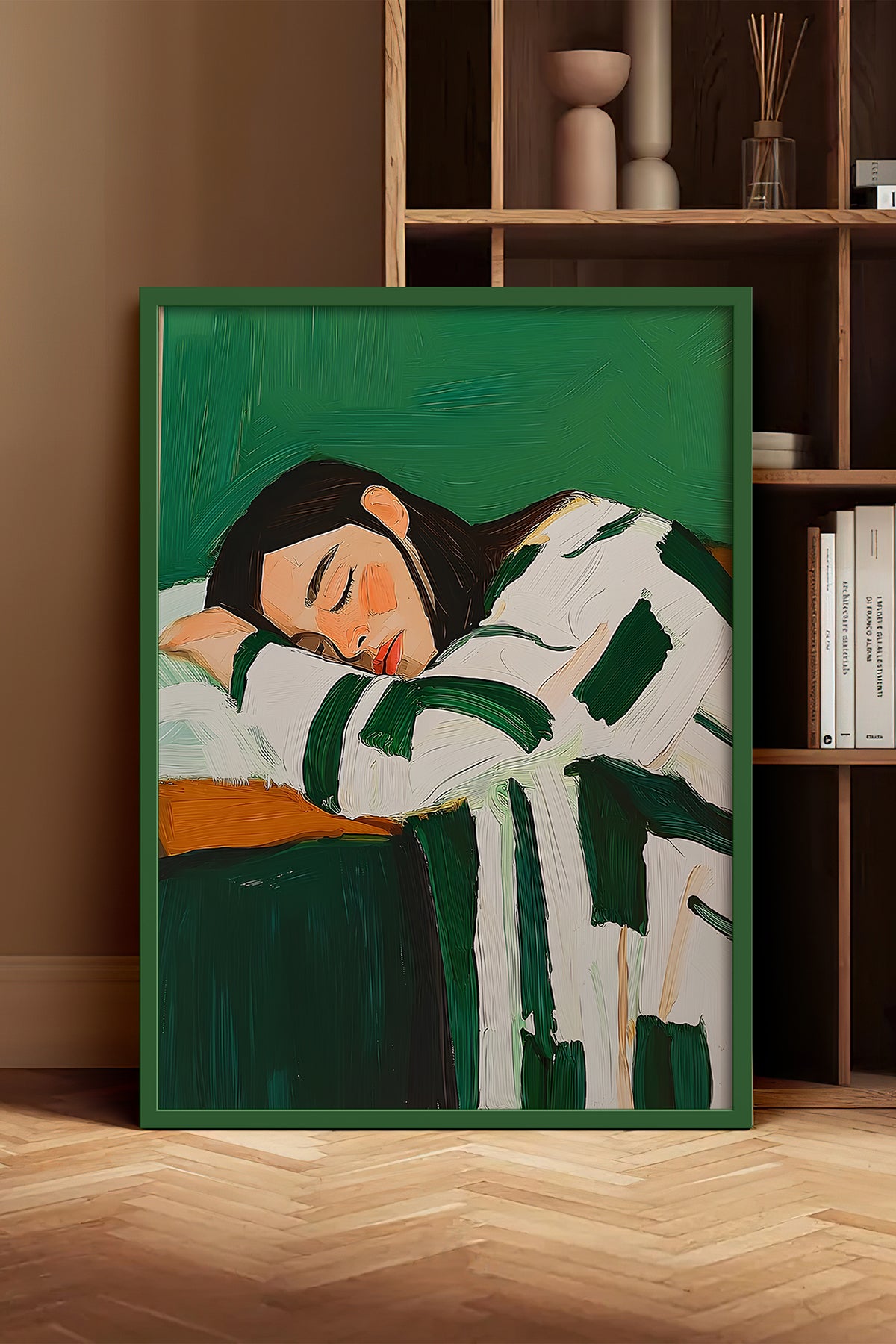 HOMEPACK Ahşap Çerçeveli Tablo Çerçeveli Poster Sanatsal Modern Duvar Dekoru TK-1392