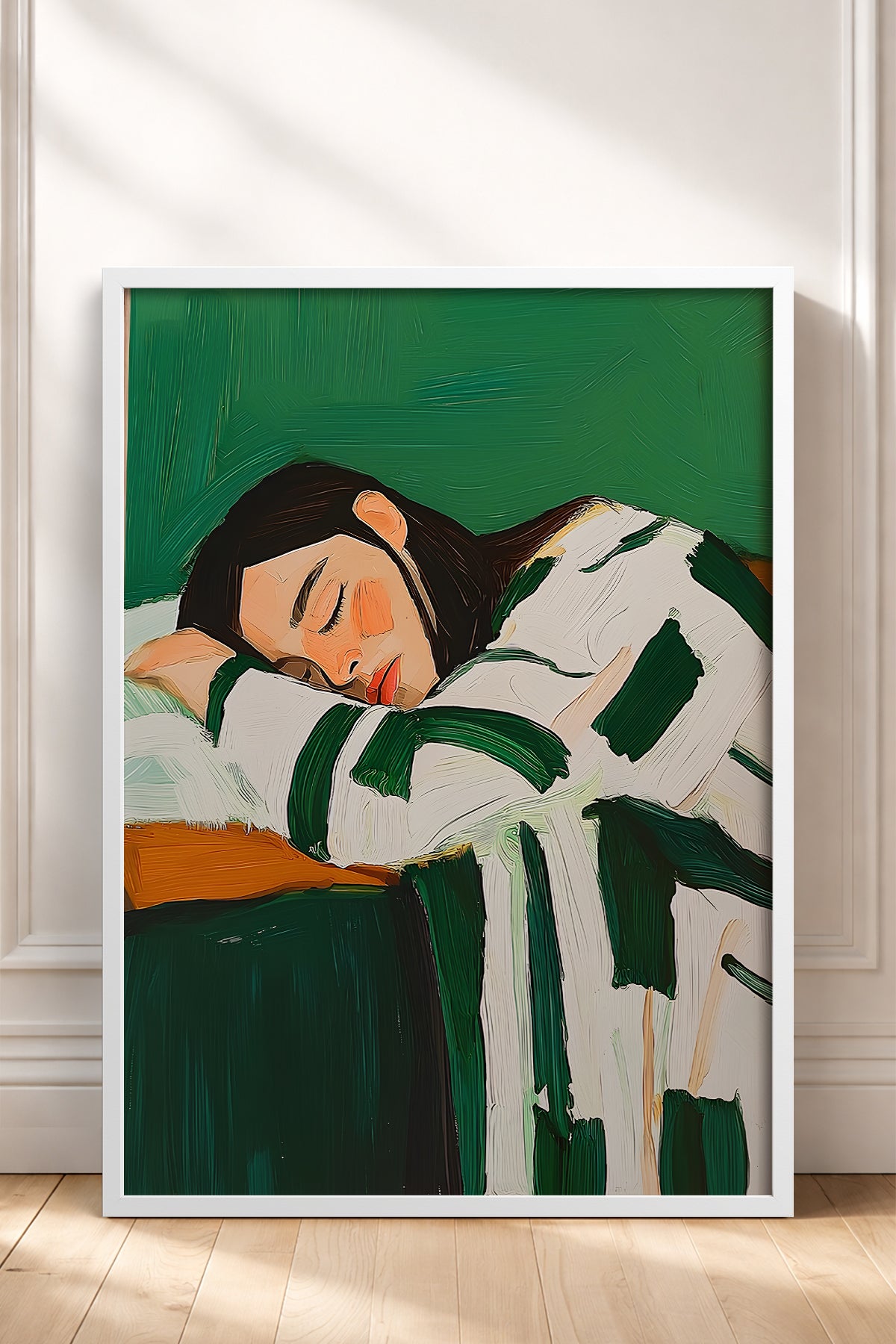 HOMEPACK Ahşap Çerçeveli Tablo Çerçeveli Poster Sanatsal Modern Duvar Dekoru TK-1392