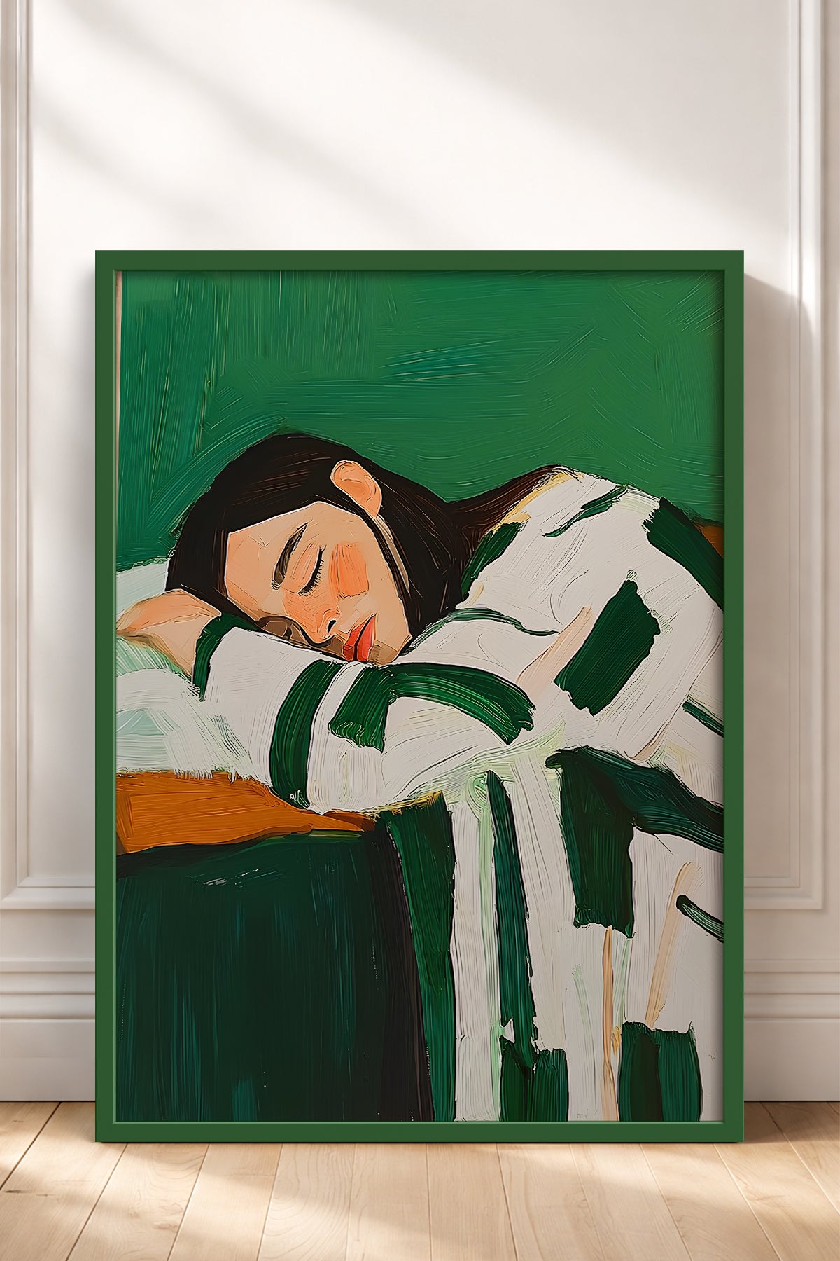 HOMEPACK Ahşap Çerçeveli Tablo Çerçeveli Poster Sanatsal Modern Duvar Dekoru TK-1392