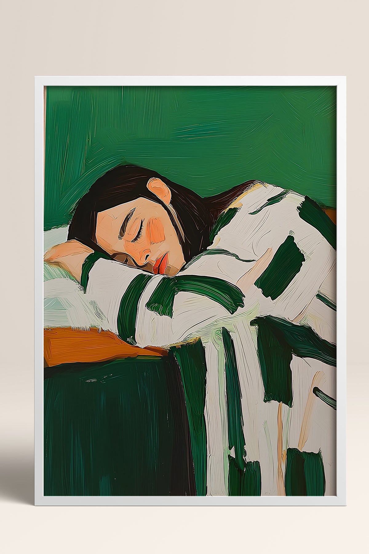 HOMEPACK Ahşap Çerçeveli Tablo Çerçeveli Poster Sanatsal Modern Duvar Dekoru TK-1392