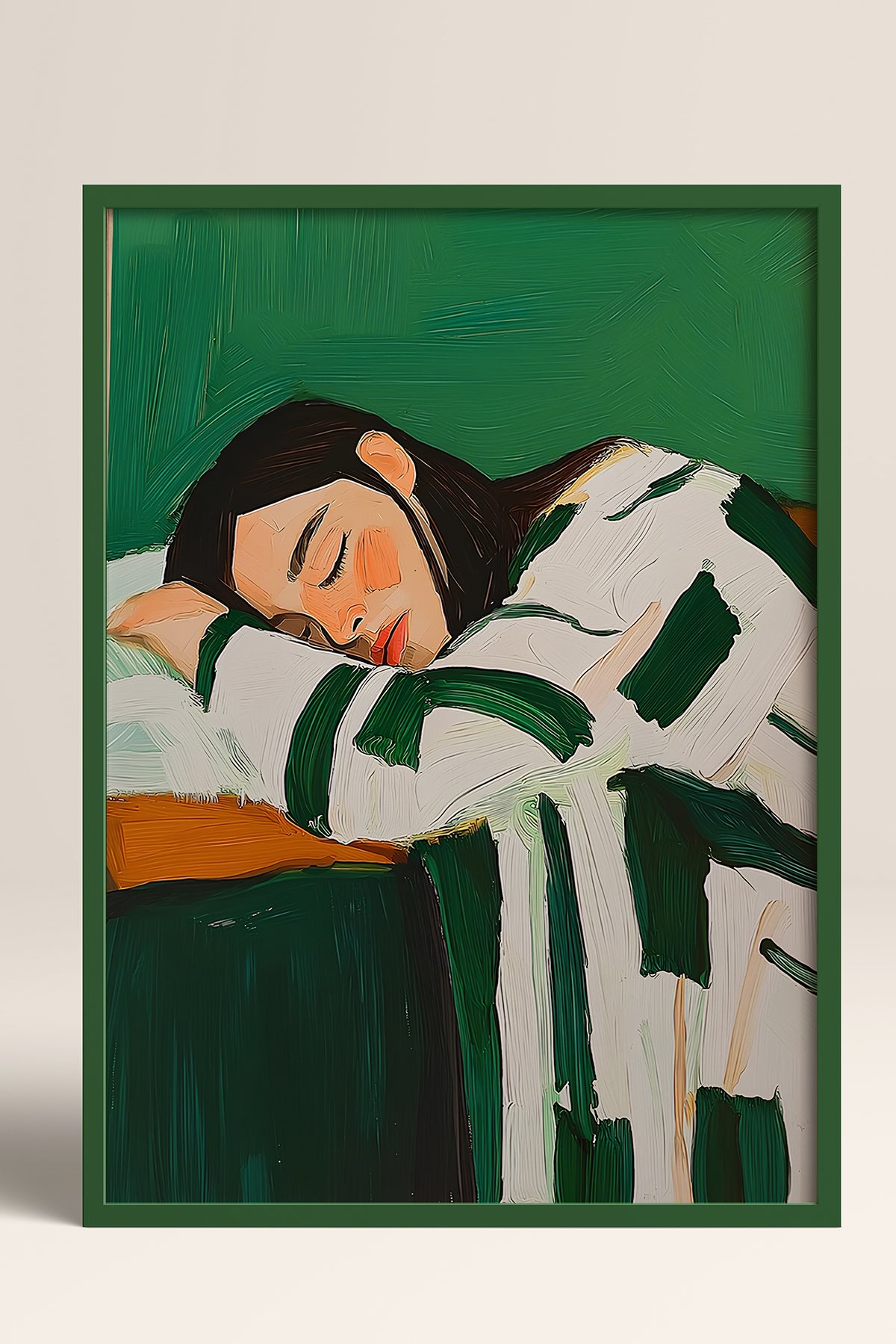 HOMEPACK Ahşap Çerçeveli Tablo Çerçeveli Poster Sanatsal Modern Duvar Dekoru TK-1392