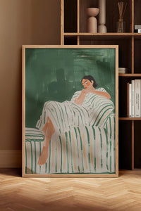HOMEPACK Ahşap Çerçeveli Tablo Çerçeveli Poster Sanatsal Modern Duvar Dekoru TK-1395