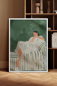HOMEPACK Ahşap Çerçeveli Tablo Çerçeveli Poster Sanatsal Modern Duvar Dekoru TK-1395
