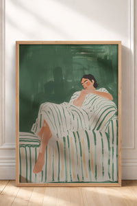 HOMEPACK Ahşap Çerçeveli Tablo Çerçeveli Poster Sanatsal Modern Duvar Dekoru TK-1395