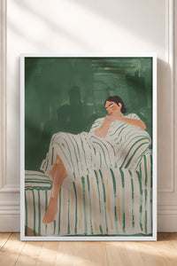 HOMEPACK Ahşap Çerçeveli Tablo Çerçeveli Poster Sanatsal Modern Duvar Dekoru TK-1395