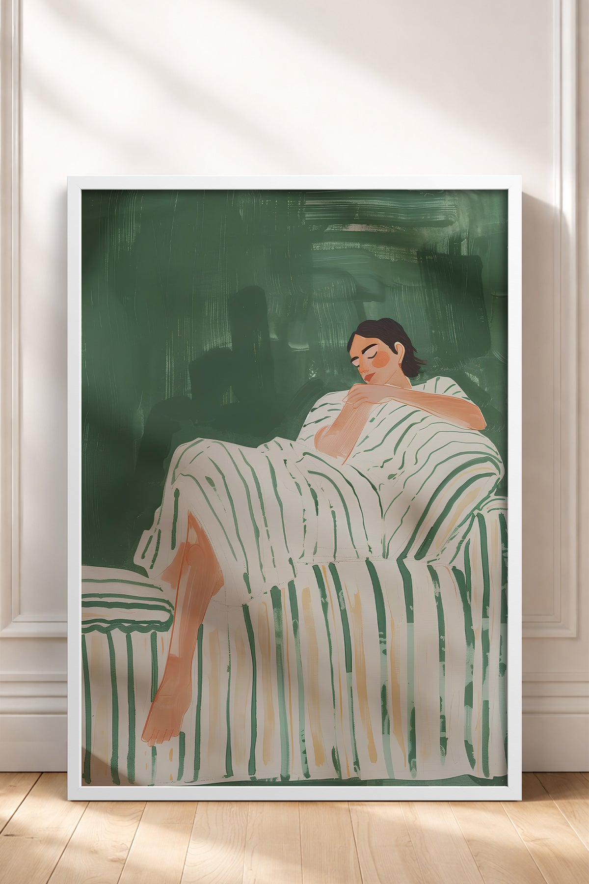HOMEPACK Ahşap Çerçeveli Tablo Çerçeveli Poster Sanatsal Modern Duvar Dekoru TK-1395