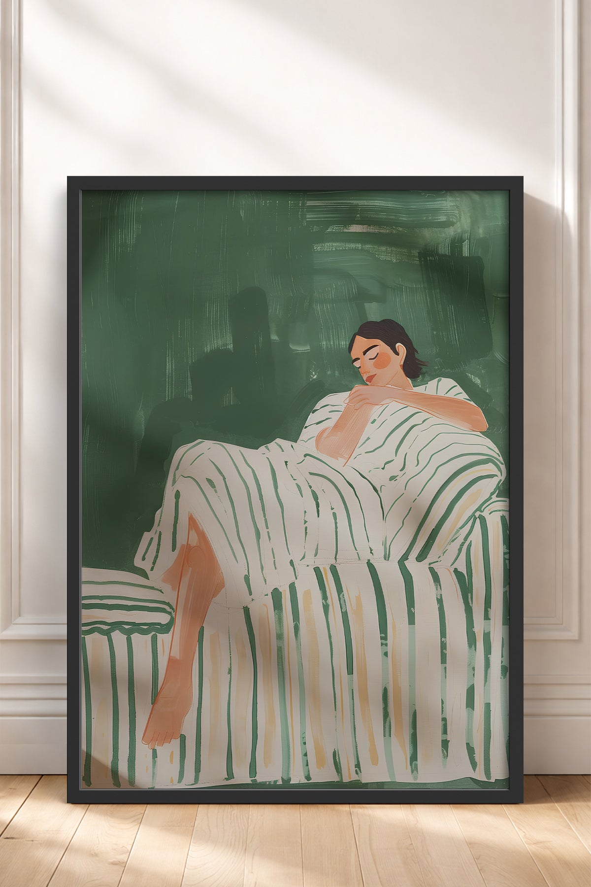 HOMEPACK Ahşap Çerçeveli Tablo Çerçeveli Poster Sanatsal Modern Duvar Dekoru TK-1395