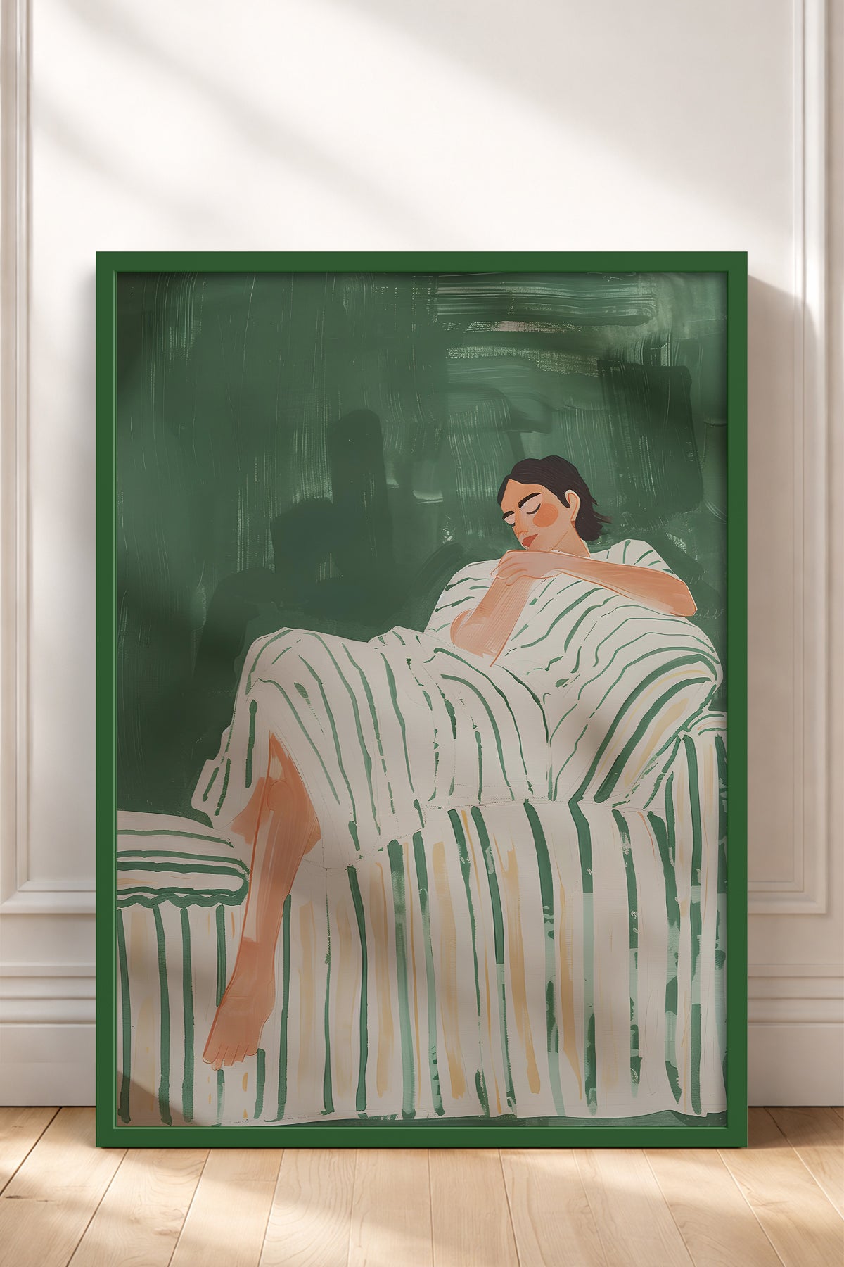 HOMEPACK Ahşap Çerçeveli Tablo Çerçeveli Poster Sanatsal Modern Duvar Dekoru TK-1395
