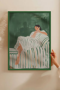 HOMEPACK Ahşap Çerçeveli Tablo Çerçeveli Poster Sanatsal Modern Duvar Dekoru TK-1395