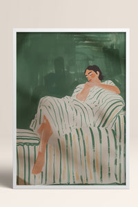 HOMEPACK Ahşap Çerçeveli Tablo Çerçeveli Poster Sanatsal Modern Duvar Dekoru TK-1395