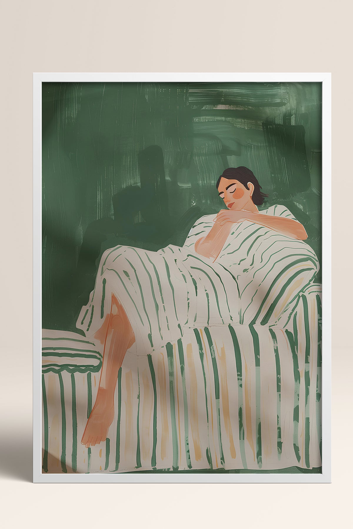 HOMEPACK Ahşap Çerçeveli Tablo Çerçeveli Poster Sanatsal Modern Duvar Dekoru TK-1395