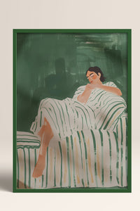 HOMEPACK Ahşap Çerçeveli Tablo Çerçeveli Poster Sanatsal Modern Duvar Dekoru TK-1395