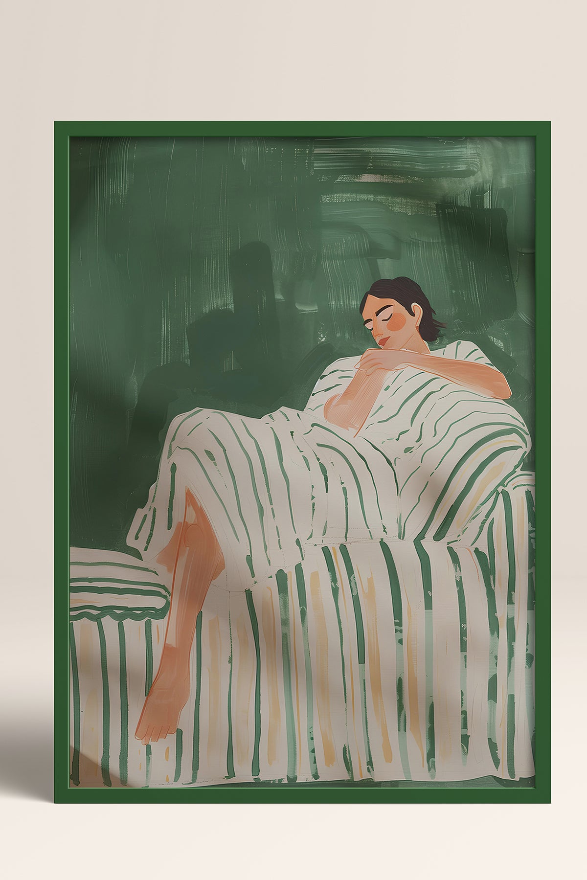 HOMEPACK Ahşap Çerçeveli Tablo Çerçeveli Poster Sanatsal Modern Duvar Dekoru TK-1395