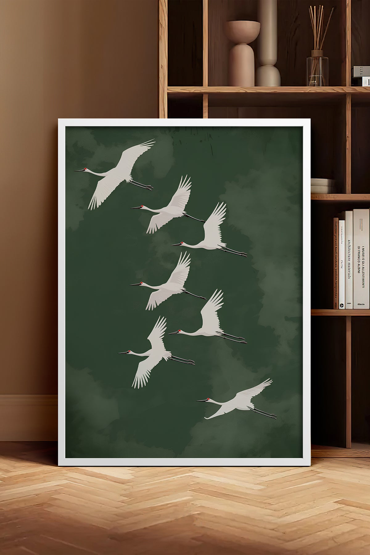 HOMEPACK Ahşap Çerçeveli Tablo Çerçeveli Poster Sanatsal Modern Duvar Dekoru TK-1396