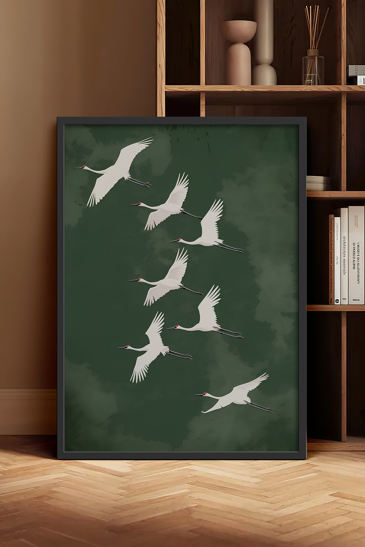 HOMEPACK Ahşap Çerçeveli Tablo Çerçeveli Poster Sanatsal Modern Duvar Dekoru TK-1396