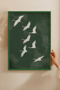 HOMEPACK Ahşap Çerçeveli Tablo Çerçeveli Poster Sanatsal Modern Duvar Dekoru TK-1396