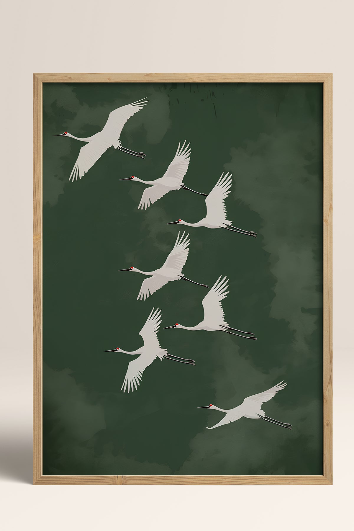 HOMEPACK Ahşap Çerçeveli Tablo Çerçeveli Poster Sanatsal Modern Duvar Dekoru TK-1396
