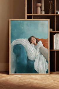 HOMEPACK Ahşap Çerçeveli Tablo Çerçeveli Poster Sanatsal Modern Duvar Dekoru TK-1397